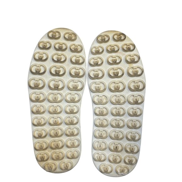 Gucci Blush GG Canvas Platform Sneakers Ivory Sole Lace-Up Size 37/7 - Picture 12 of 12